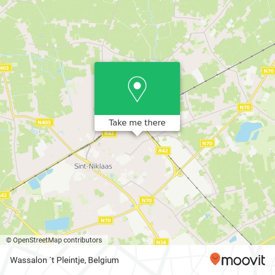 Wassalon ´t Pleintje map