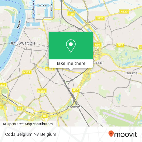 Coda Belgium Nv map