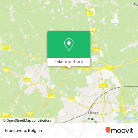 Francovera map