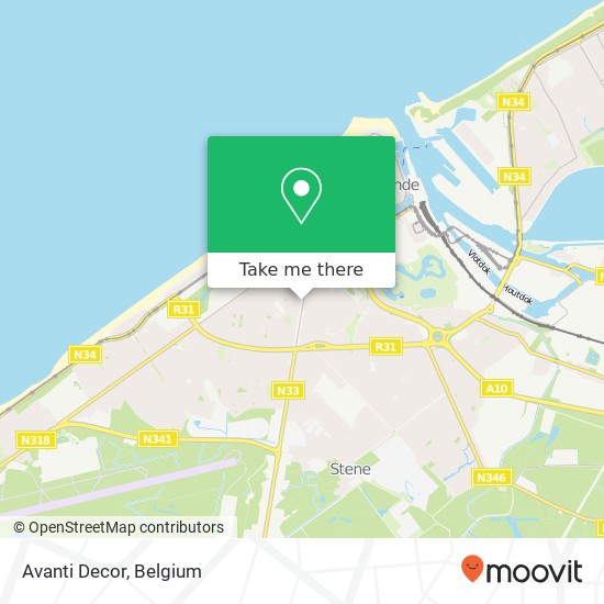 Avanti Decor map