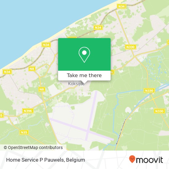 Home Service P Pauwels map