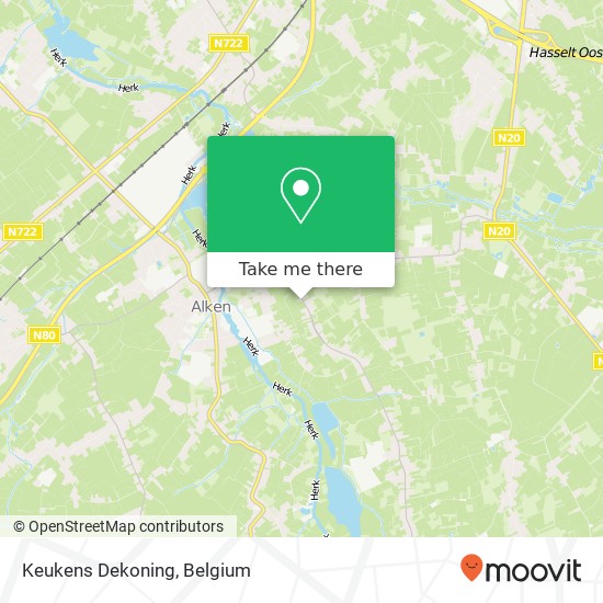 Keukens Dekoning map