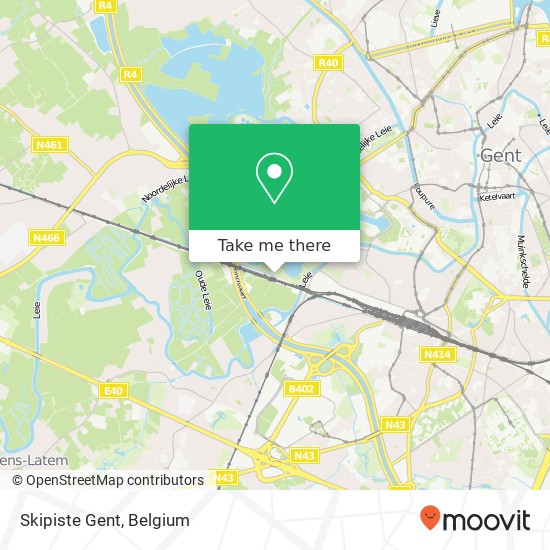 Skipiste Gent map
