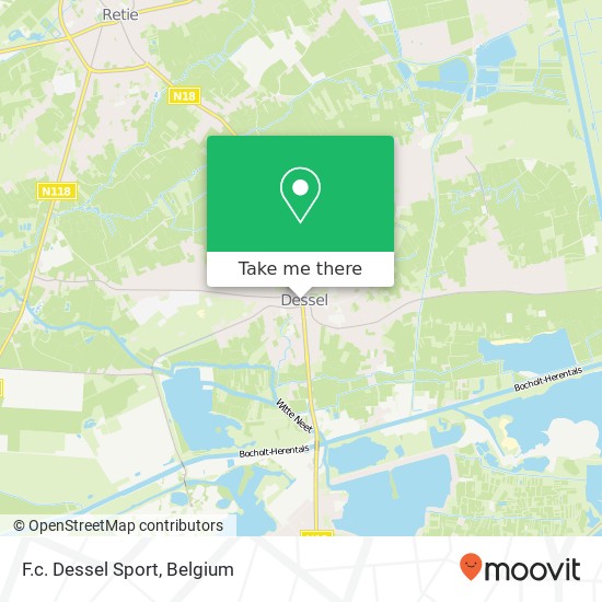 F.c. Dessel Sport map