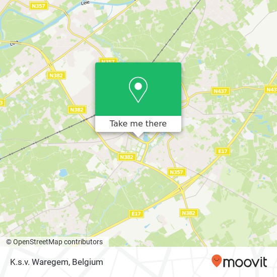 K.s.v. Waregem map