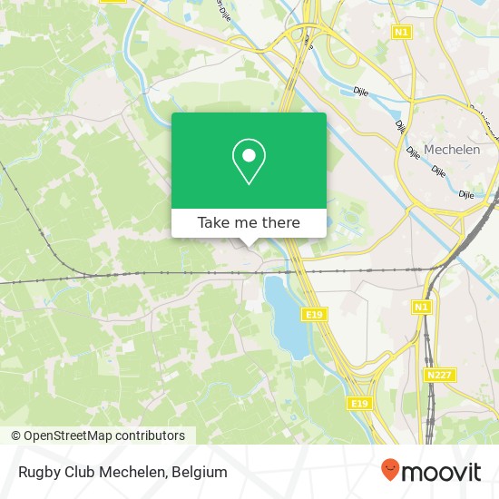 Rugby Club Mechelen plan