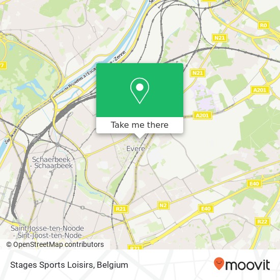 Stages Sports Loisirs map