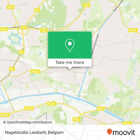 Nagelstudio Liesbeth map