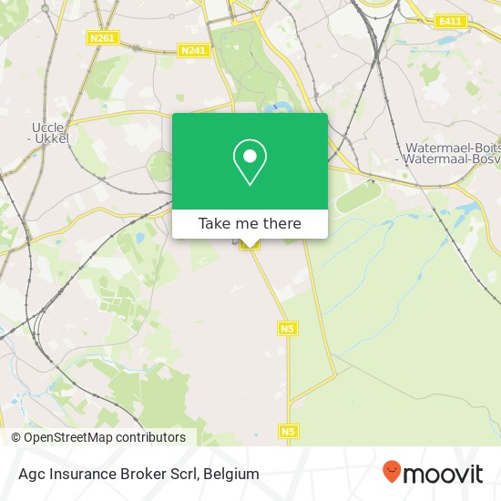 Agc Insurance Broker Scrl map