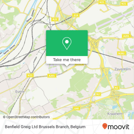 Benfield Greig Ltd Brussels Branch map