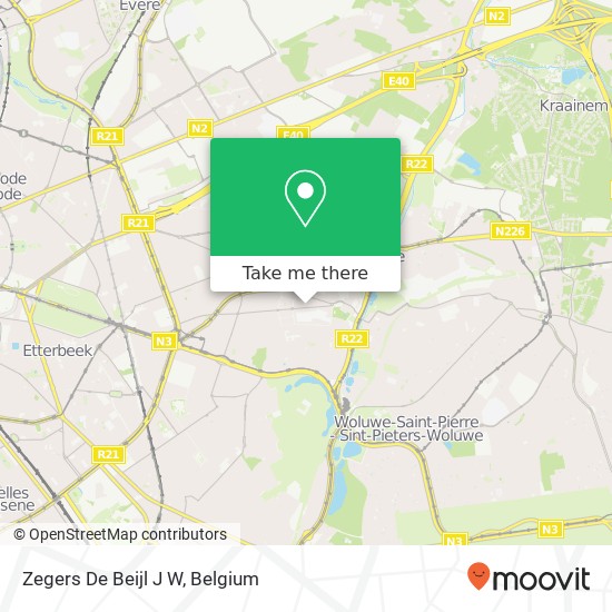 Zegers De Beijl J W map