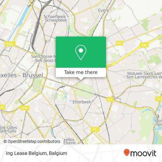 Ing Lease Belgium map