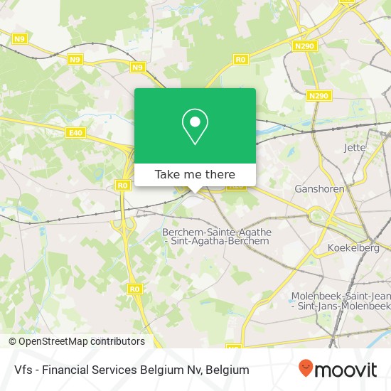Vfs - Financial Services Belgium Nv map