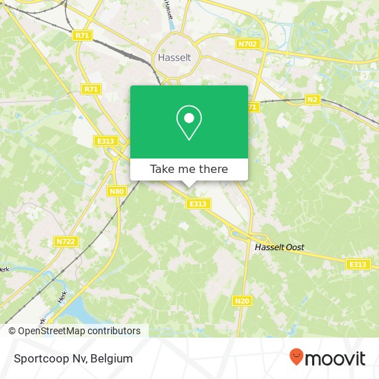Sportcoop Nv map