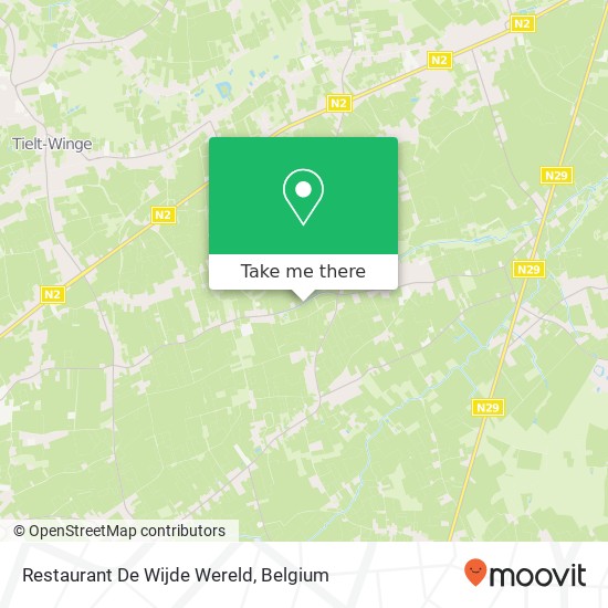 Restaurant De Wijde Wereld map