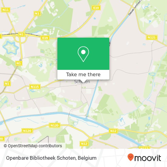 Openbare Bibliotheek Schoten map