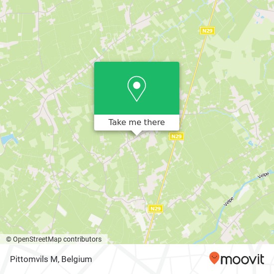 Pittomvils M map