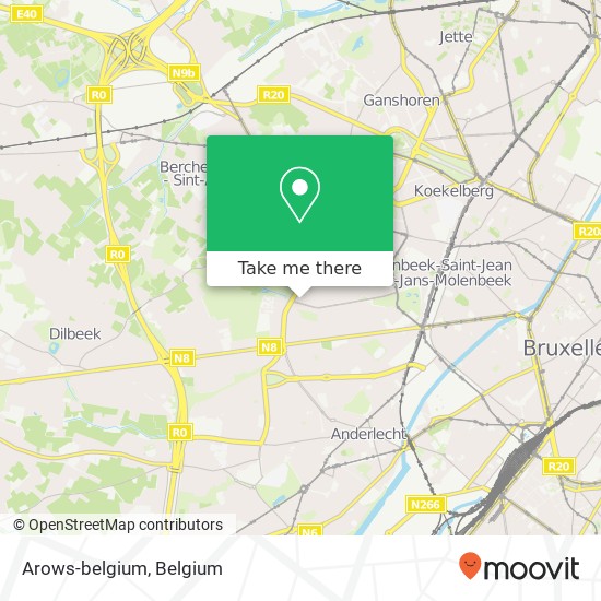 Arows-belgium map