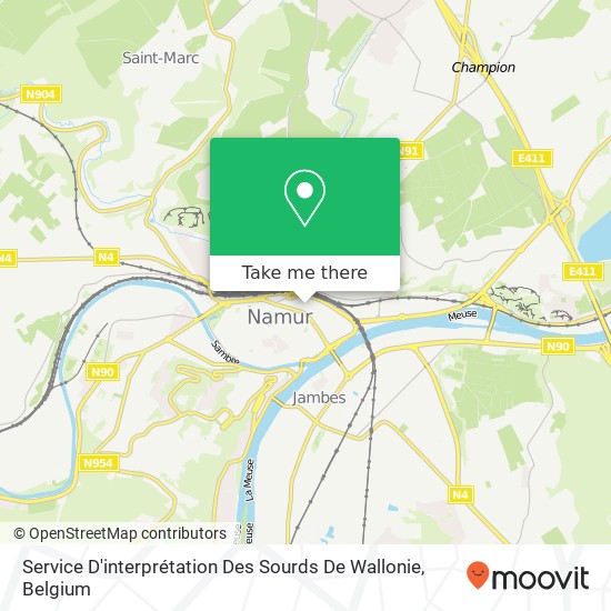 Service D'interprétation Des Sourds De Wallonie map