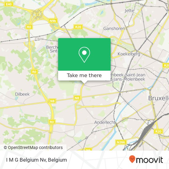 I M G Belgium Nv map