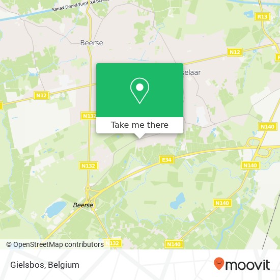 Gielsbos map