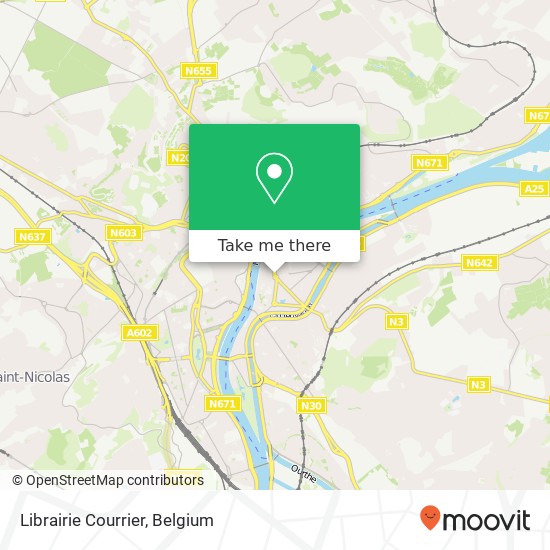 Librairie Courrier map