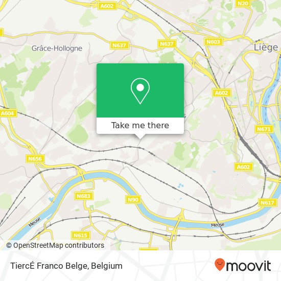 TiercÉ Franco Belge map