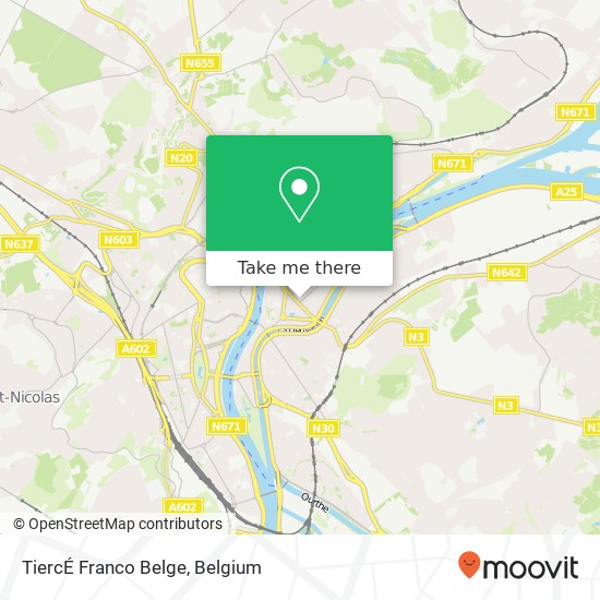 TiercÉ Franco Belge map