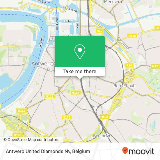 Antwerp United Diamonds Nv map