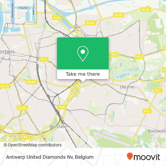 Antwerp United Diamonds Nv map