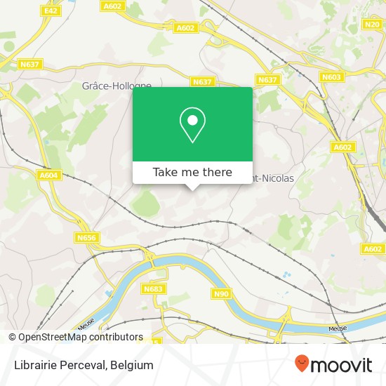 Librairie Perceval map