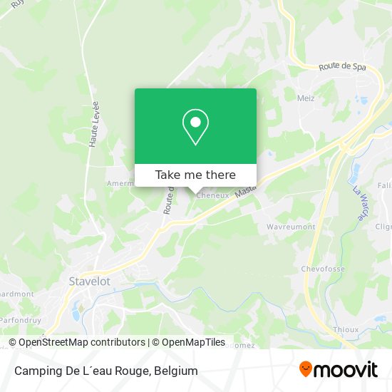 Camping De L´eau Rouge plan