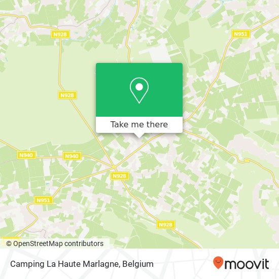 Camping La Haute Marlagne map