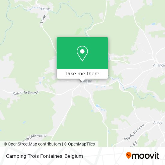 Camping Trois Fontaines map