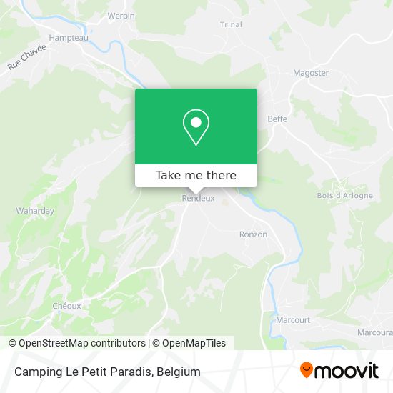 Camping Le Petit Paradis map