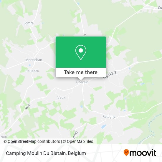Camping Moulin Du Bistain map