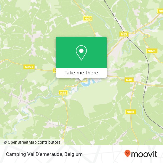 Camping Val D'emeraude map