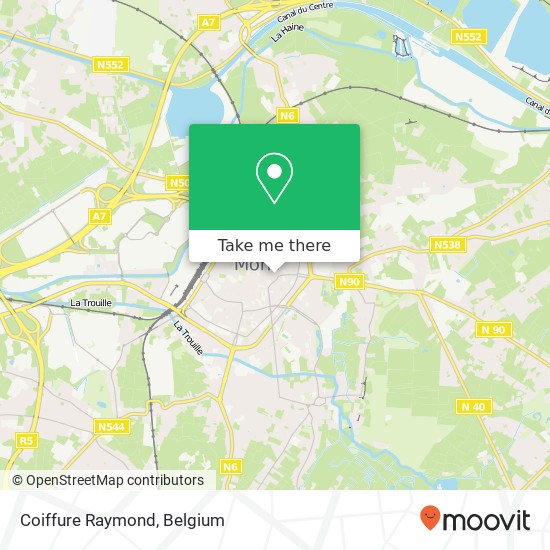 Coiffure Raymond map