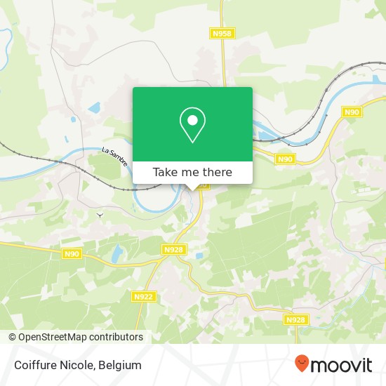 Coiffure Nicole map