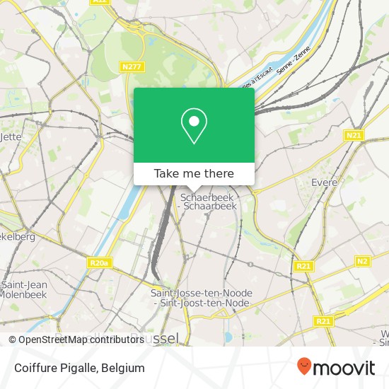 Coiffure Pigalle map