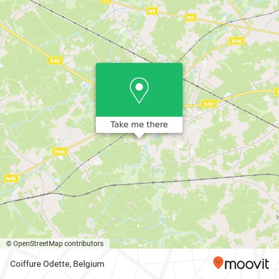 Coiffure Odette map