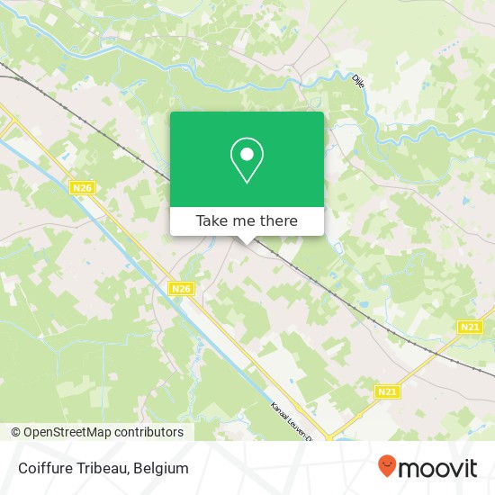 Coiffure Tribeau map