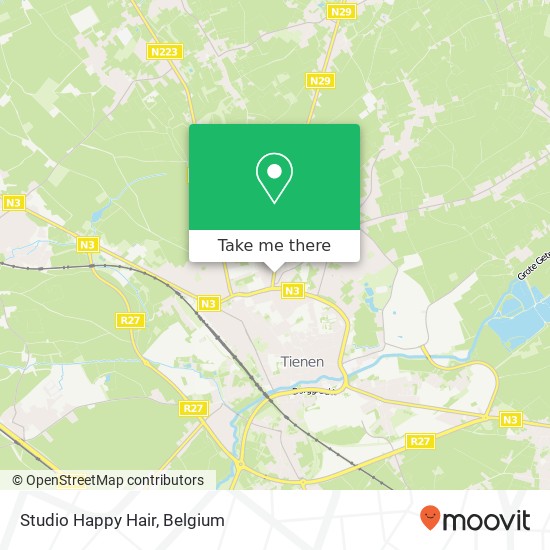 Studio Happy Hair map