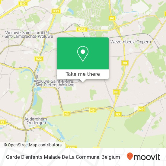 Garde D'enfants Malade De La Commune map