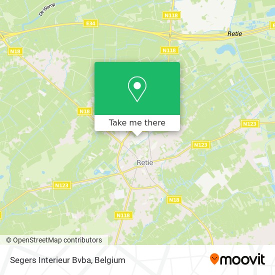 Segers Interieur Bvba map