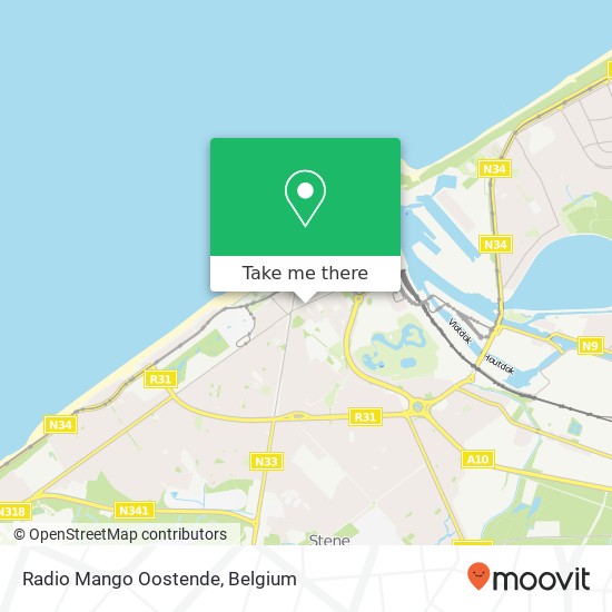 Radio Mango Oostende map