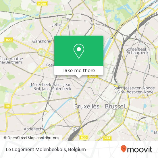 Le Logement Molenbeekois map