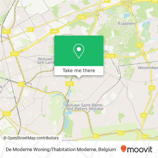 De Moderne Woning / l'habitation Moderne map