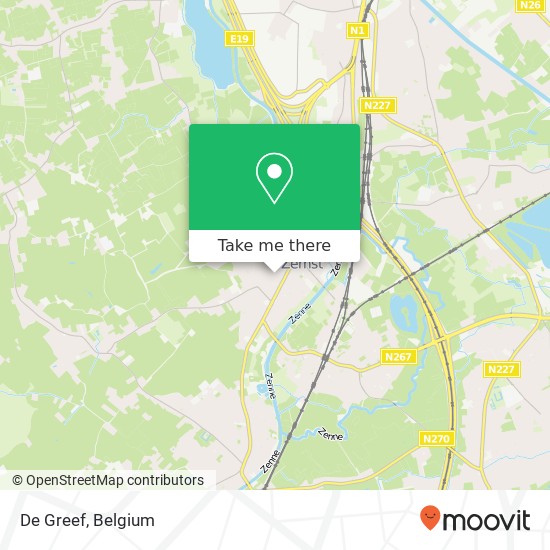 De Greef map