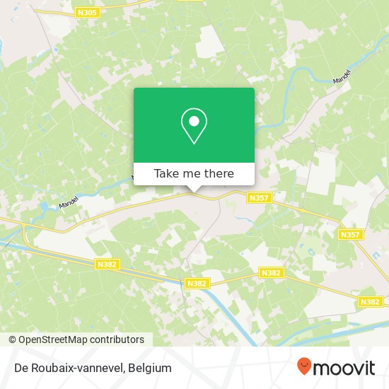 De Roubaix-vannevel map